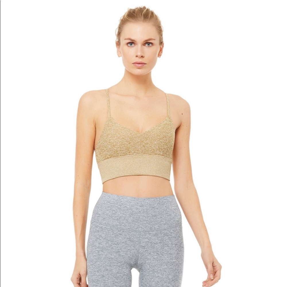 Alosoft Lavish Bra in Caramel Heather // size S